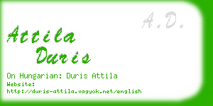 attila duris business card
